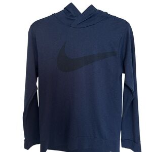 Nike Dri-Fit Kids Navy Blue Hoodie
